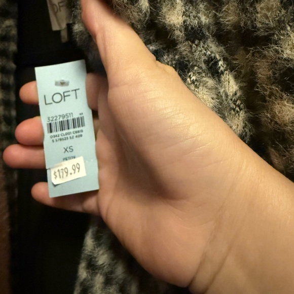 BNWT Loft Herringbone Black and White Coat - Picture 3 of 3